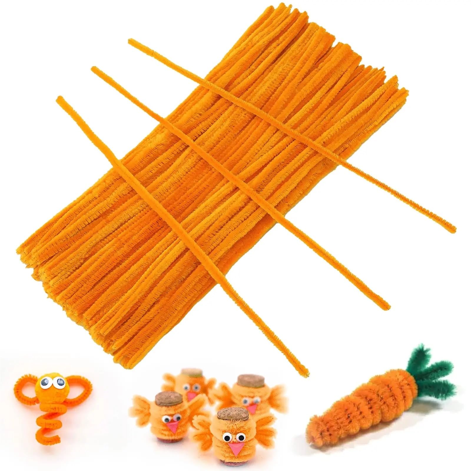 Limpiadores de pipa, suministros for manualidades, tallos chenilla for niños, proyectos bricolaje para manualidades con niños(Color 4,300 pcs)