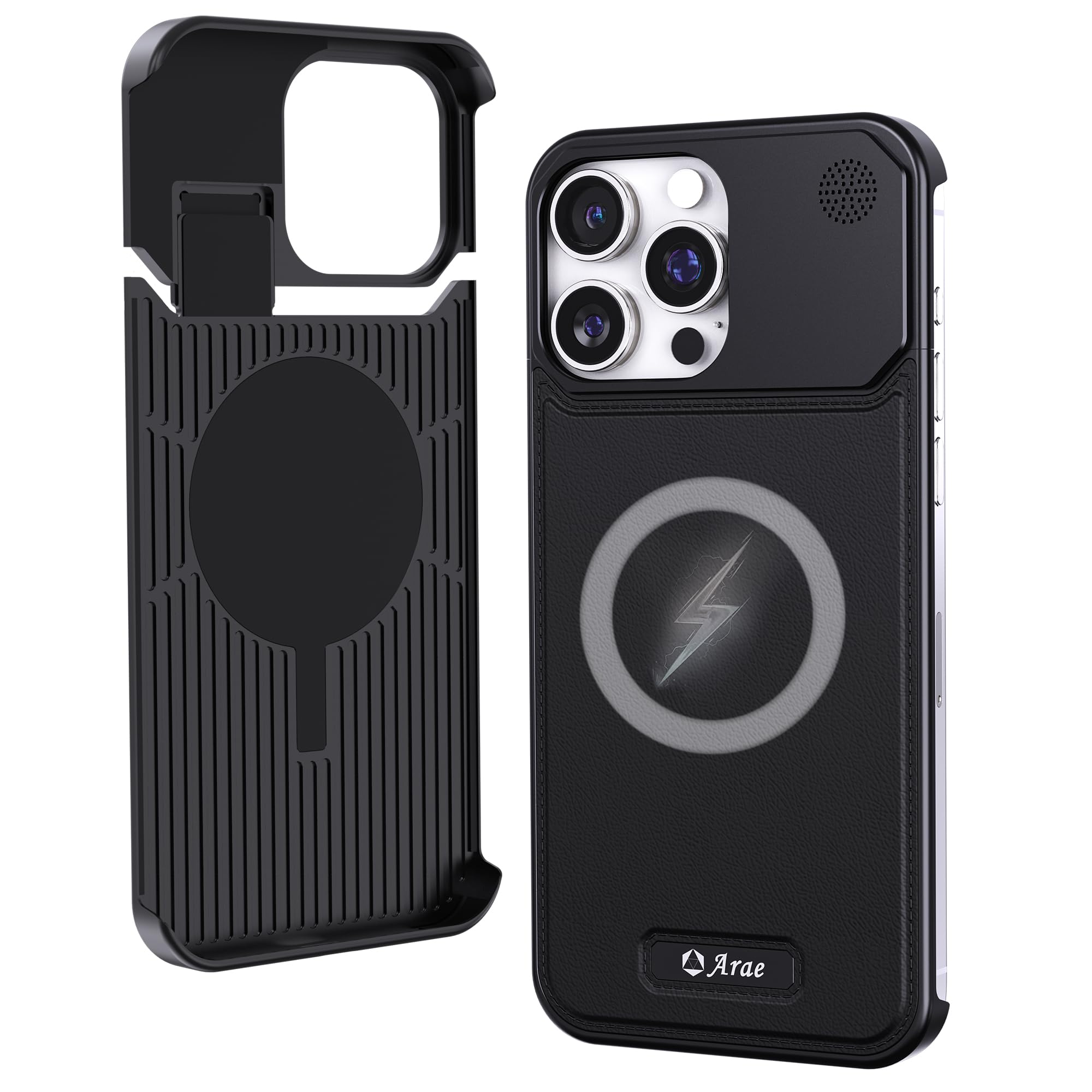 【16円】 Amazon Haul iPhone 15 Pro Max用 Magsafe対応 レザーアルミニウムケース 【送料無料】