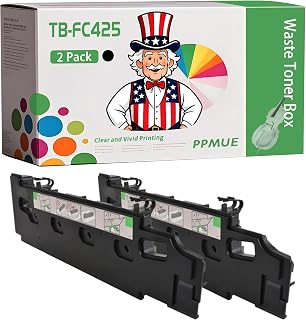 High Yield TB-FC425 Waste Toner Box Compatible for Toshiba E Studio 4525AC 6525AC 5525AC Printers, Clearly Print (2-Pack Black)