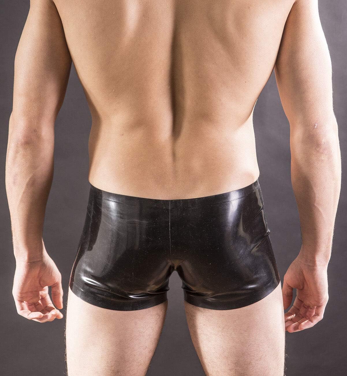 Latex Panties Mens Rubber Boxer Shorts