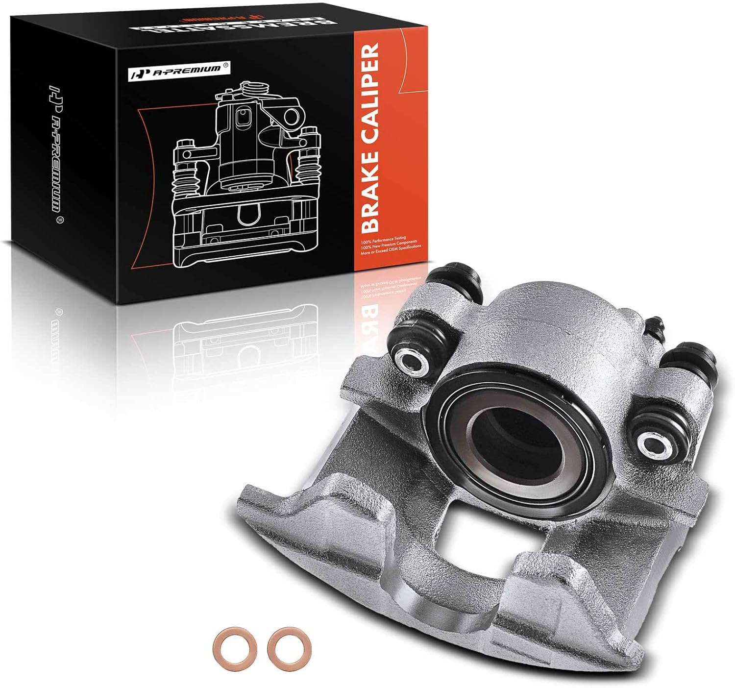 A-Premium Disc Brake Caliper Assembly Without Bracket Compatible with Select Dodge, Chrysler, Eagle and Plymouth Models - Intrepid, Caravan, Grand Caravan, Town & Country, Voyager - Front Passenger