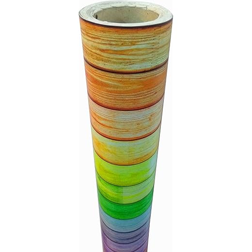 Elton Wood Grain Vinyl Shelf Liner 12 x 24 Inches