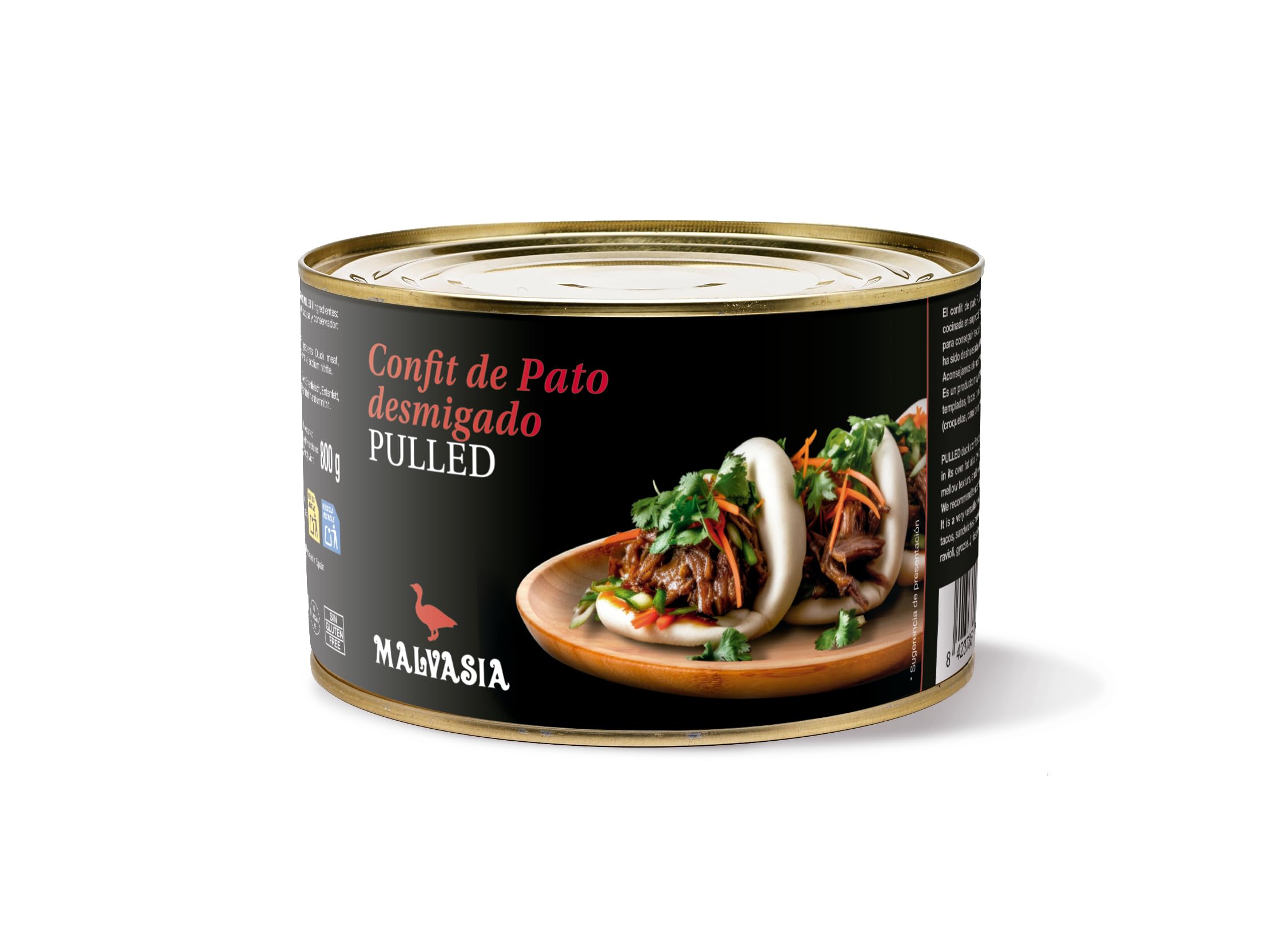 MALVASIA Confit de Pato PULLED Desmigado 1,2 kg
