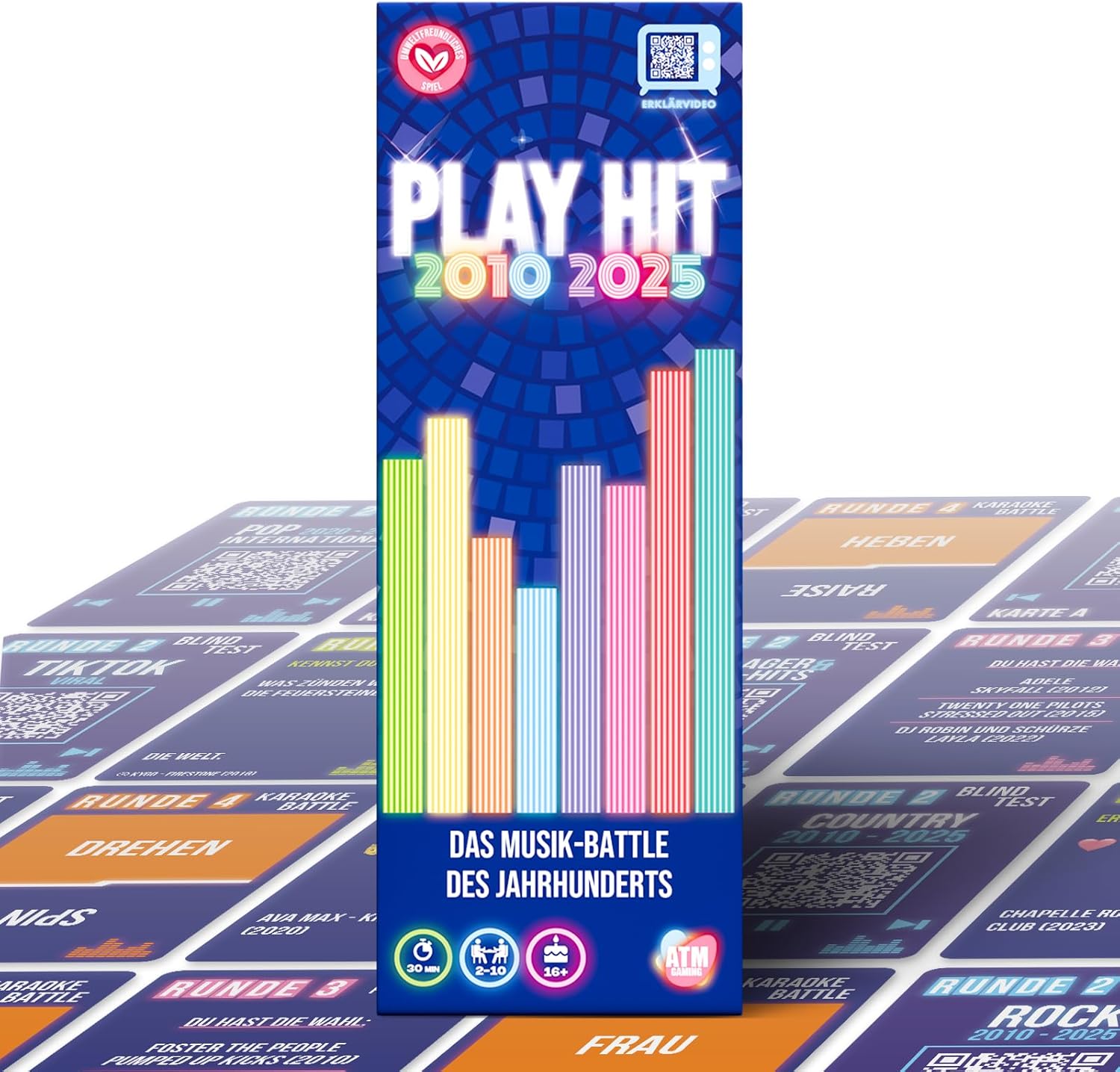 ATM Gaming - PlayHit board game – the music quiz from 2010 to the present day – party and card game for adults and families – for 2 to 10 players aged 16 and over