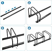 Vista 3 de Soporte para bicicleta, 4 bicicletas, 2.4 pulgadas de ancho para la mayoría de las bicicletas