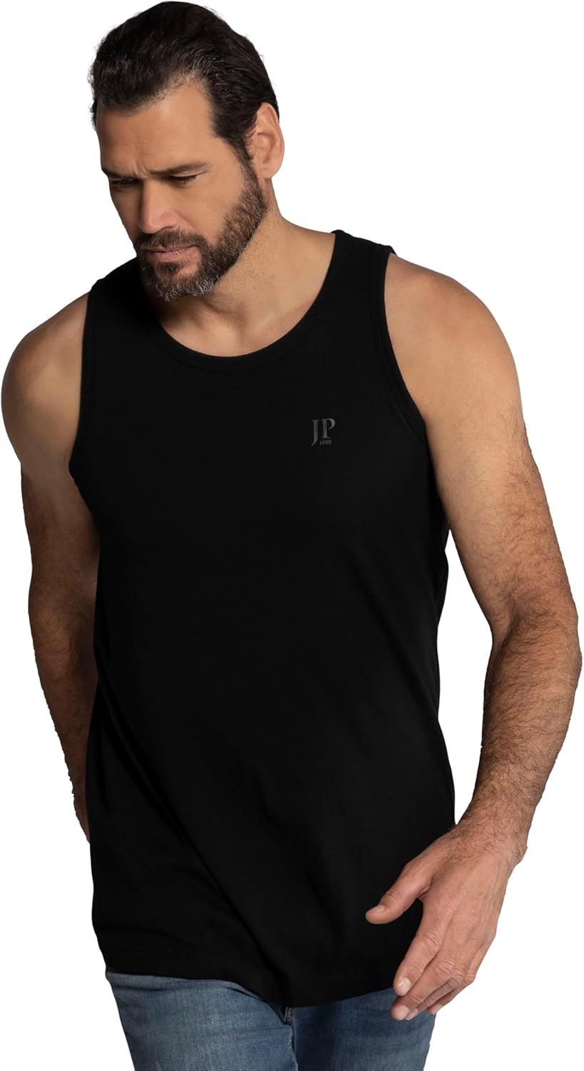 JP 1880 Menswear Big & Tall Plus Size L-8XL Basic Cotton Tank 705145
