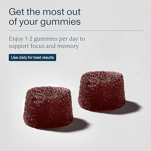 Miniatura 4 de FOCL Gomitas de hongos de melena de leones  Suplemento de hongos para la función cerebral, concentración, memoria, energía, refuerzo inmunológico,