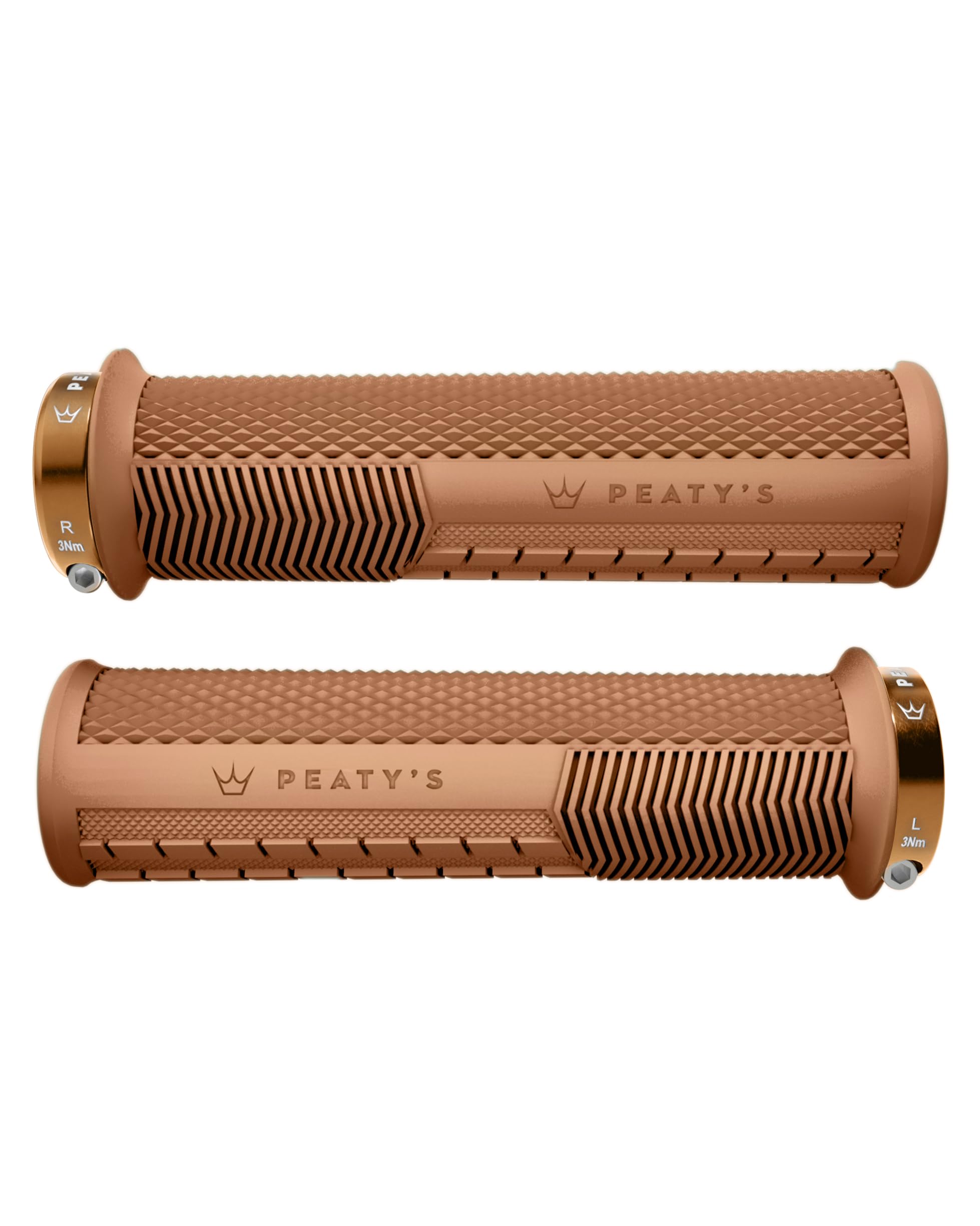 Unisex Peatys Monarch Grips Knurl (Thick) - Bicycle Parts - Finishing Kit - Neutral - One Size