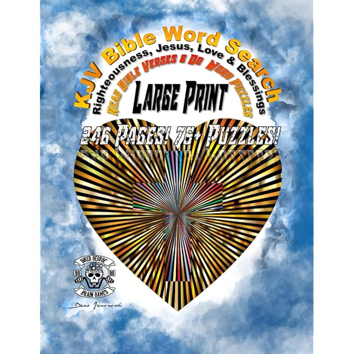 Buy large print kjv bible word search righteousness jesus christ love blessings read bible 