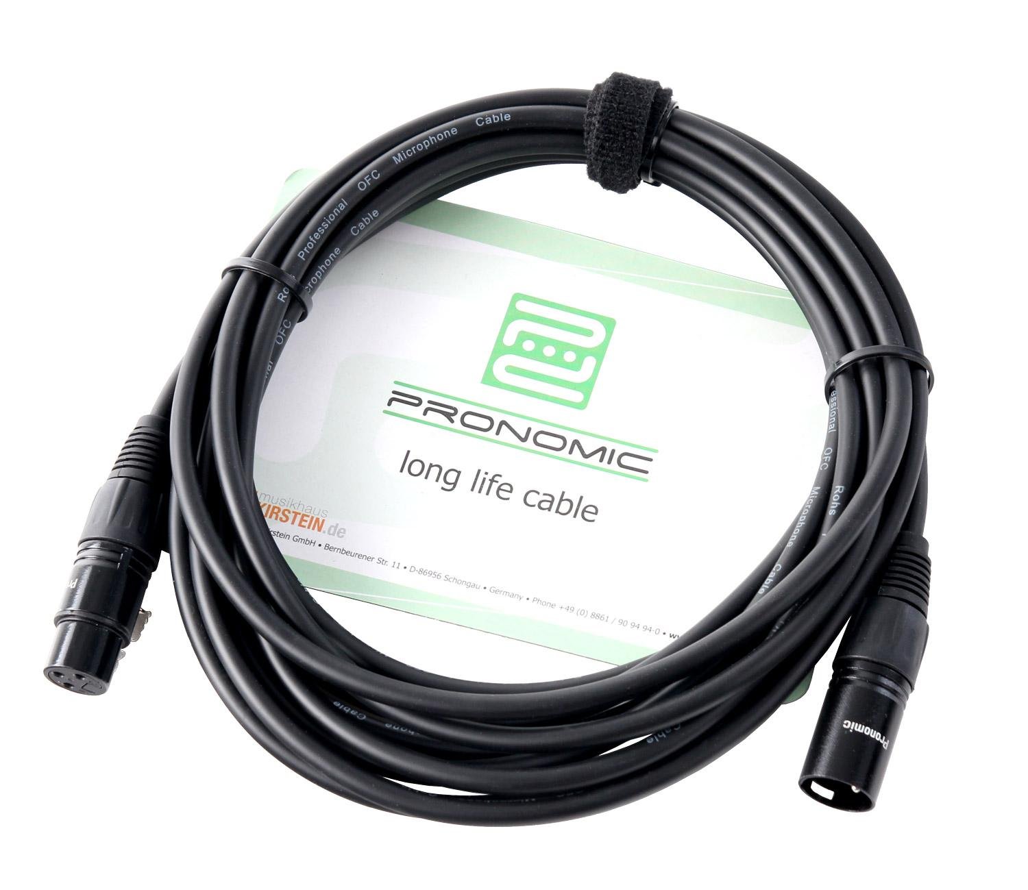 Pronomic DM-58 Vocal Mikrofon 3er Set (3 Mikrofone + 3 Kabel, Typ: Dynamisch, Richtcharakteristik: Superniere, mit Schalter, inkl. 5m XLR-Kabel)