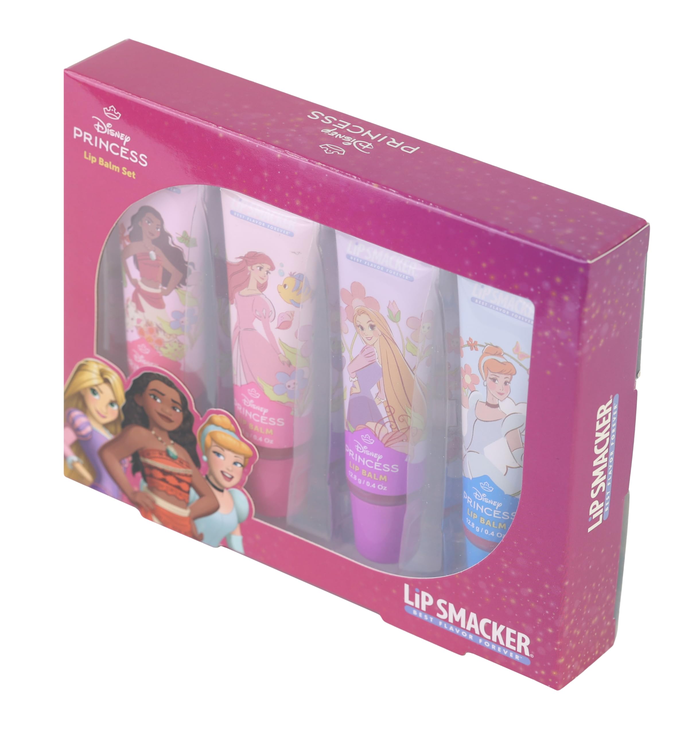 Lip Smacker Disney Princess, Lip Balm Tube, 4-Piece Lip Balm Set for Girls Gift Edition 2025, Multicolor - Image 4