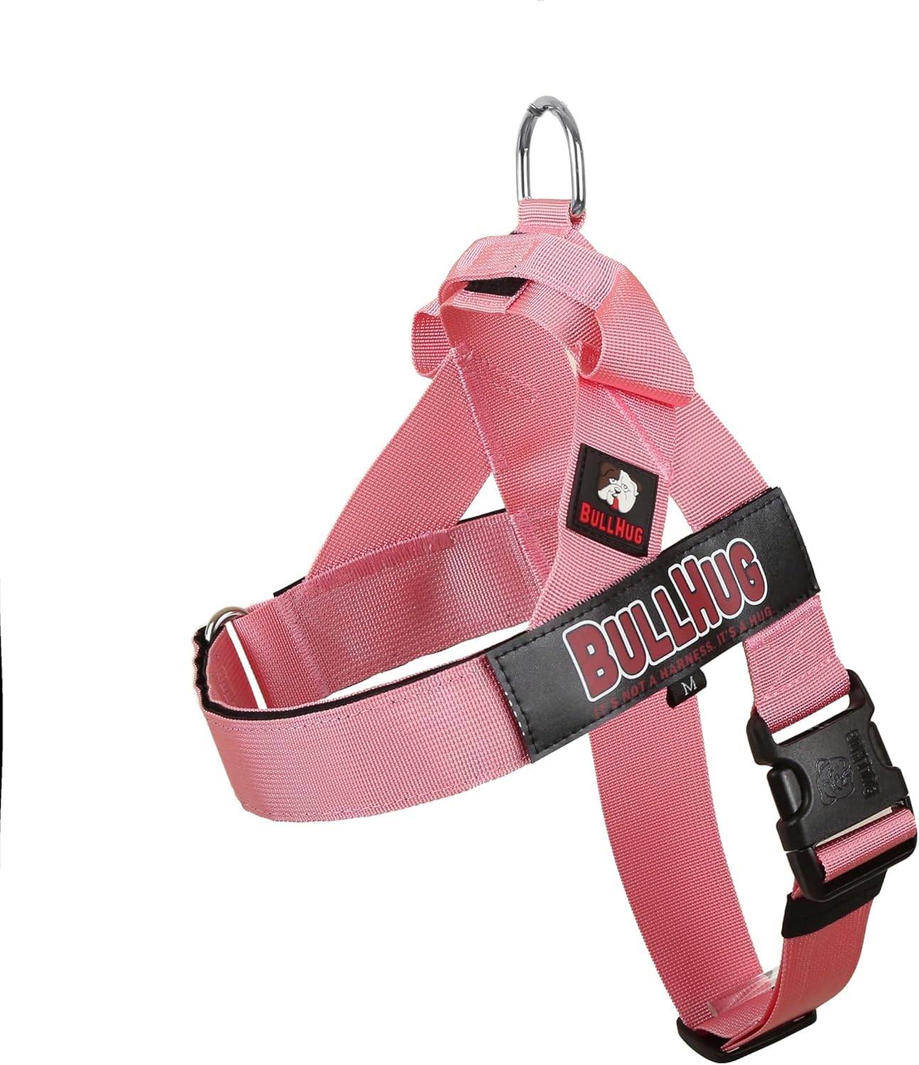 BULLHUG Dog Harness Medium - No Pull Dog Harness for English Bulldogs - French Bulldogs Pugs - Adjustable Soft Padded Breathable with Handle - Harness for Dog Walking & Training (Baby Pink) โ image 1