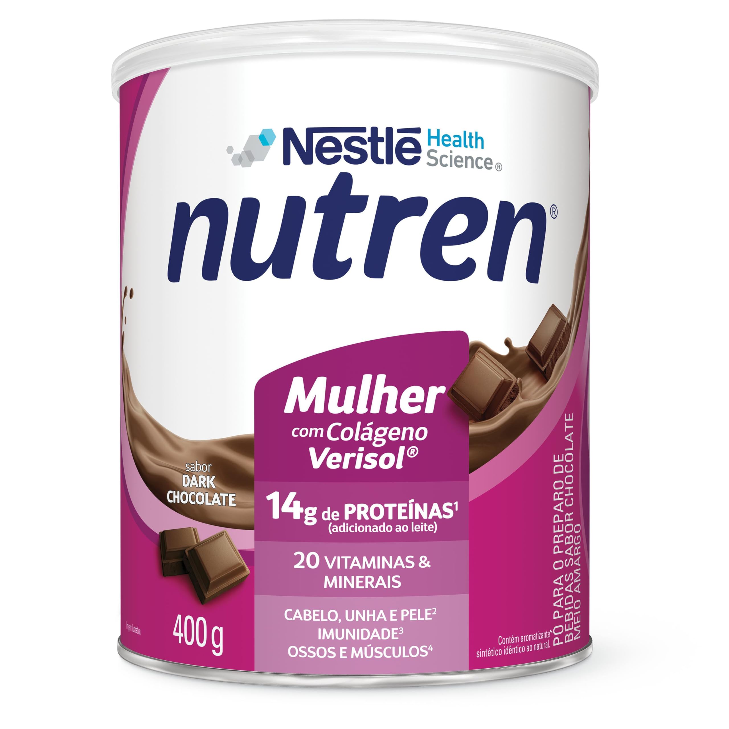 Sustagen: para que serve e como tomar (Kids, Adulto e Senior)-radardasaude 2 Nutren Suplemento Alimentar Beauty Dark Chocolate 400G
