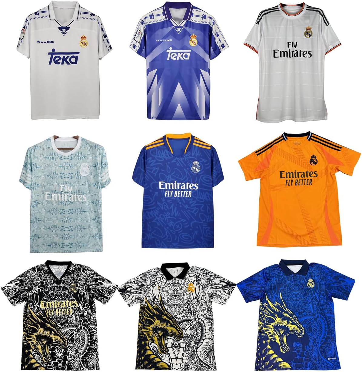24-25 レアル·マドリード サッカー ユニフォーム 竜紋 特別版