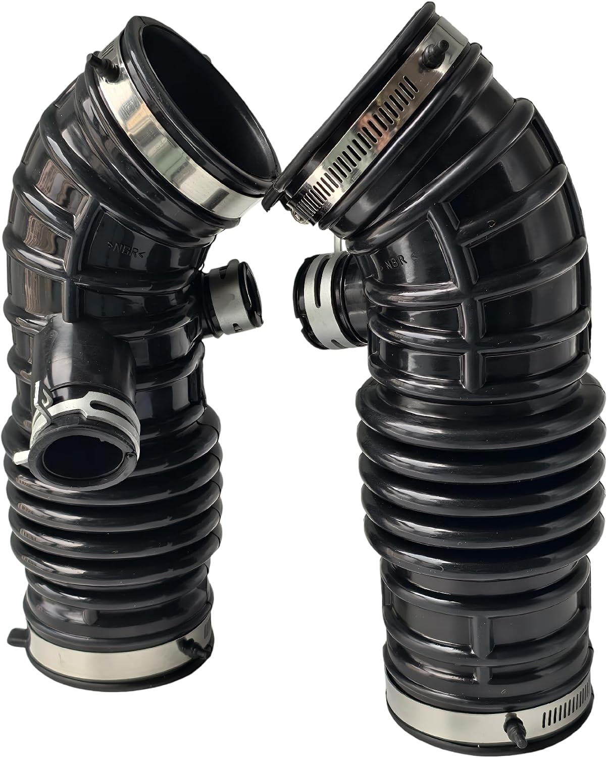 2PCS Air Intake Hose Compatible Right and Left with Infiniti FX37 2013 QX70 2014-2017 3.7L 16576-1CZ0A 16576-1CZ1A