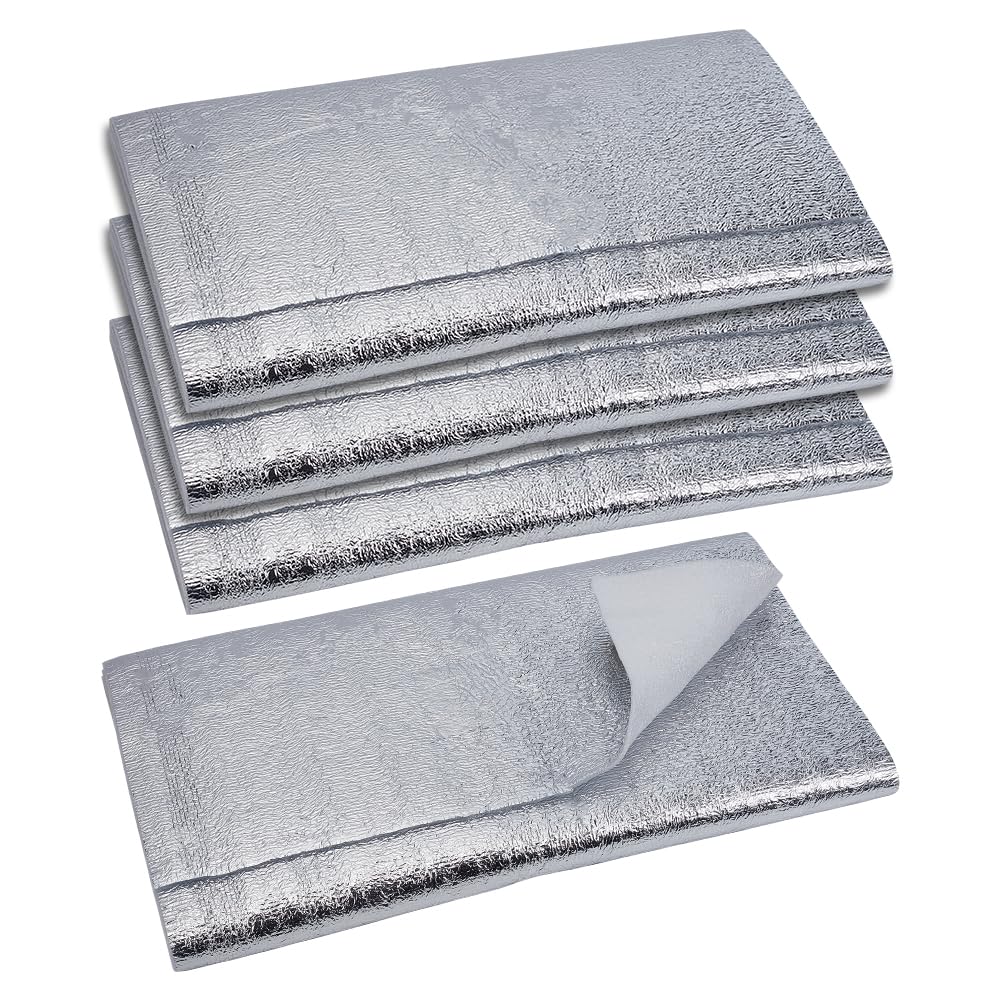 Hitzebeständige Wattierung für Topflappen, Schaumstoff-Isoliermatte, isolierendes Thermofutter, wärmereflektierender Stoff für Topflappen, Ofenhandschuhe, Untersetzer, Schüsseln, Cozies, 4