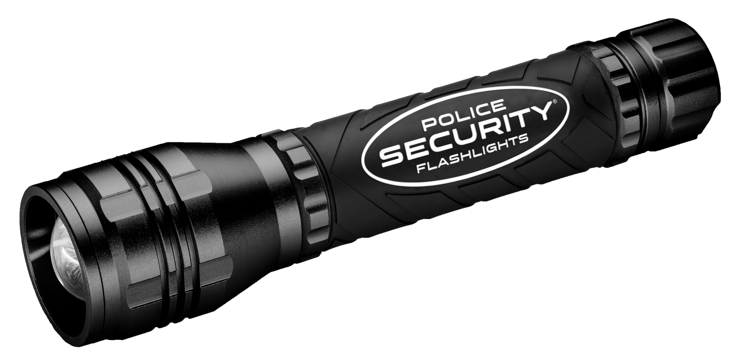 Police Security Watchman 9AA LED Flashlight, 1800 Lumens, 5 Modes, Slide Focus