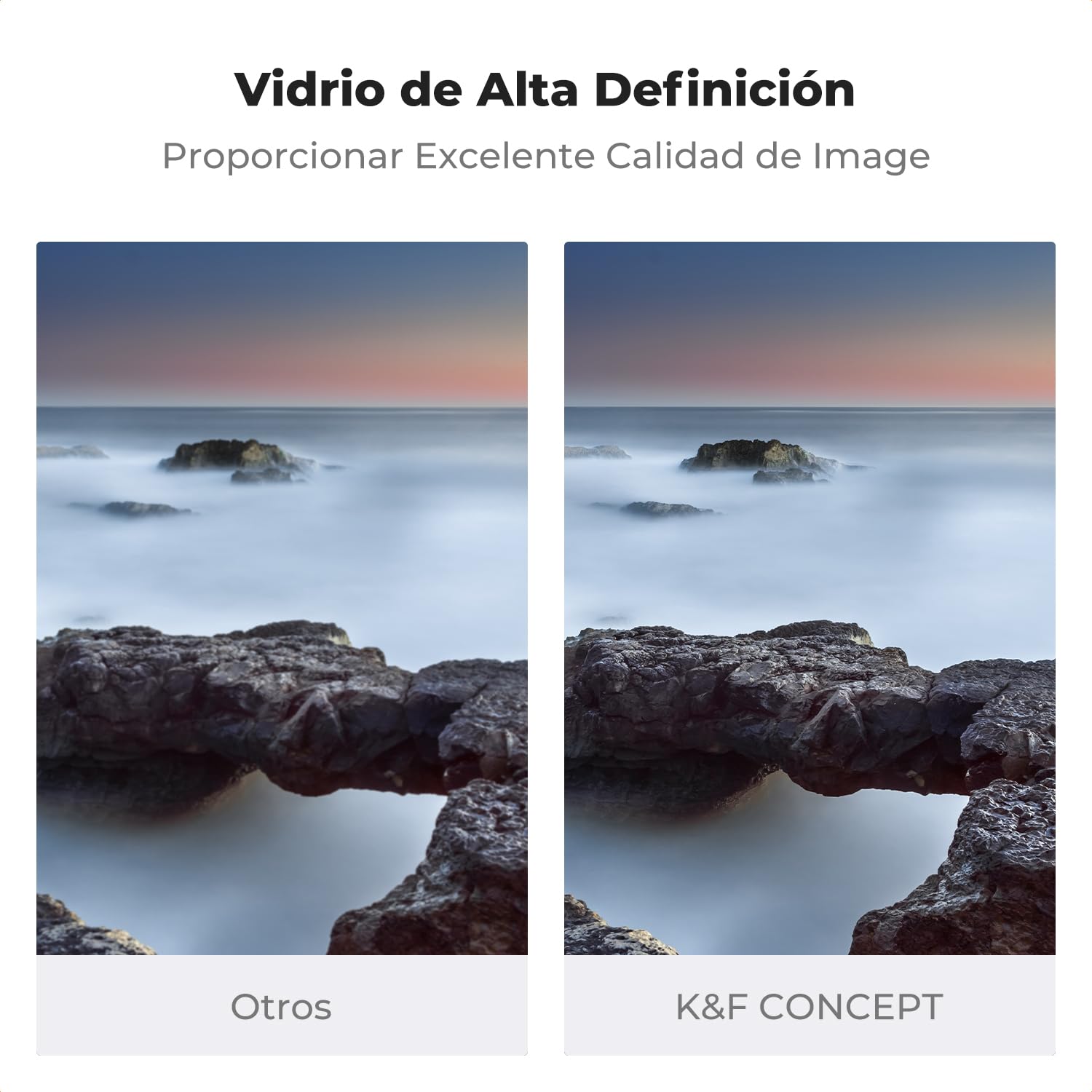 K&F CONCEPT Nano-X Filtro Cuadrado ND32000 (15 Pasos) 100x100mm de Vidrio óptico HD con 28 Capas Nano Revestimiento para Objetivo | Cuadrado ND32000 (15 paradas) con 28 revestimientos multicapa impermeable/resistente a los arañazos/antirreflejos-FH701