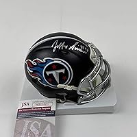 Vista 1 de Jeffery Simmons Tennessee Titans Mini Casco de Fútbol JSA COA