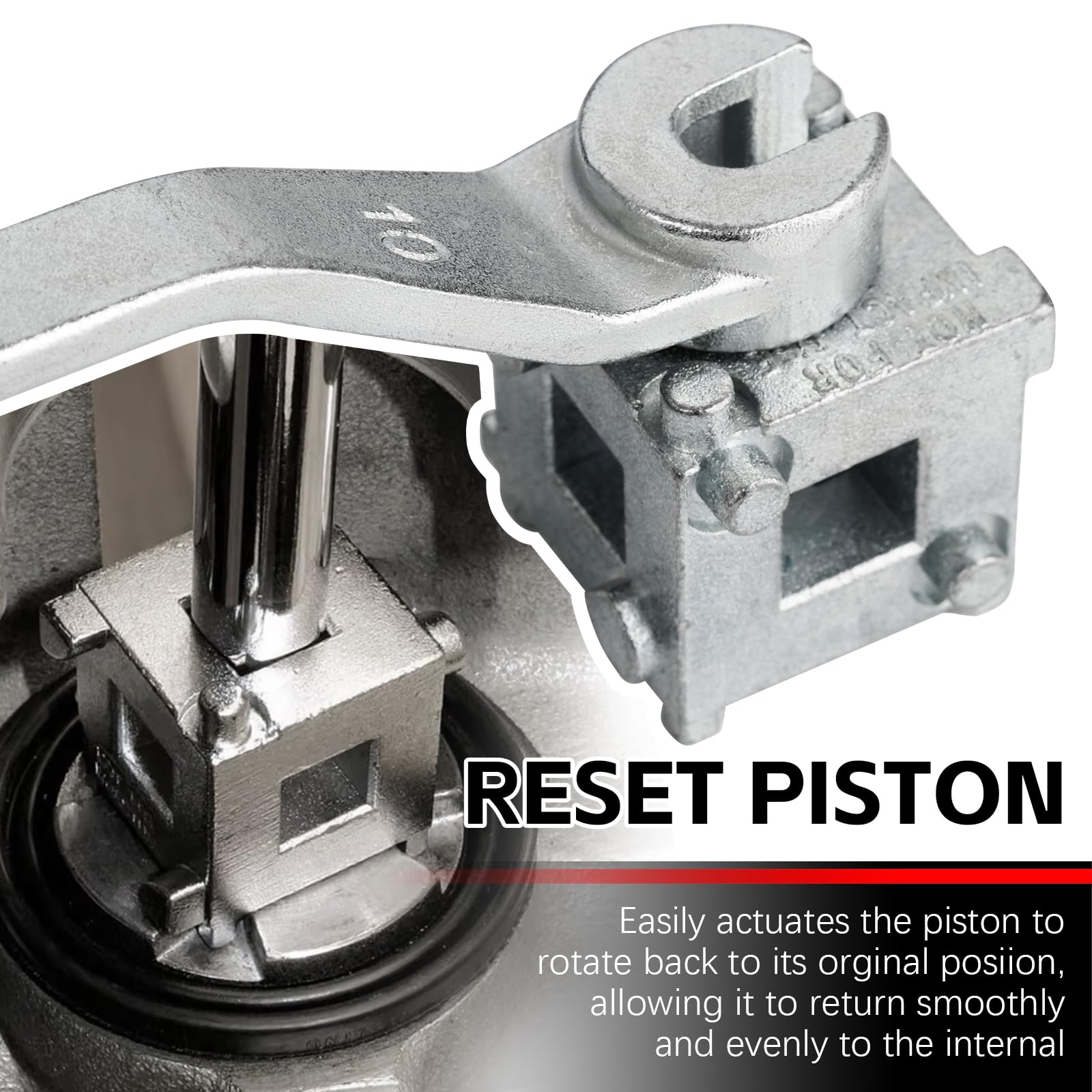 LIROPAU Juego de 12 reposicionadores de pistón de Freno | Juego de herramientas de restablecimiento de pistón de freno para girar y presionar pistones de freno en varios coches