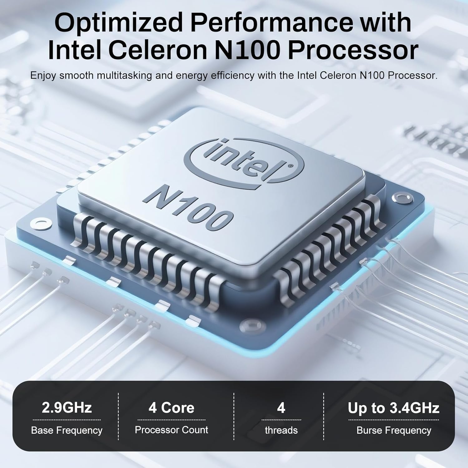 2025 Gina 15 15.6 Inch FHD Windows 11 Pro Laptop Computer for Home/School/Business, Intel 4-Core N100 up to 3.4GHz, 16GB DDR5 RAM, 1TB SSD, Free Office, Fingerprint, Numeric Keypad, Webcam, Type-C