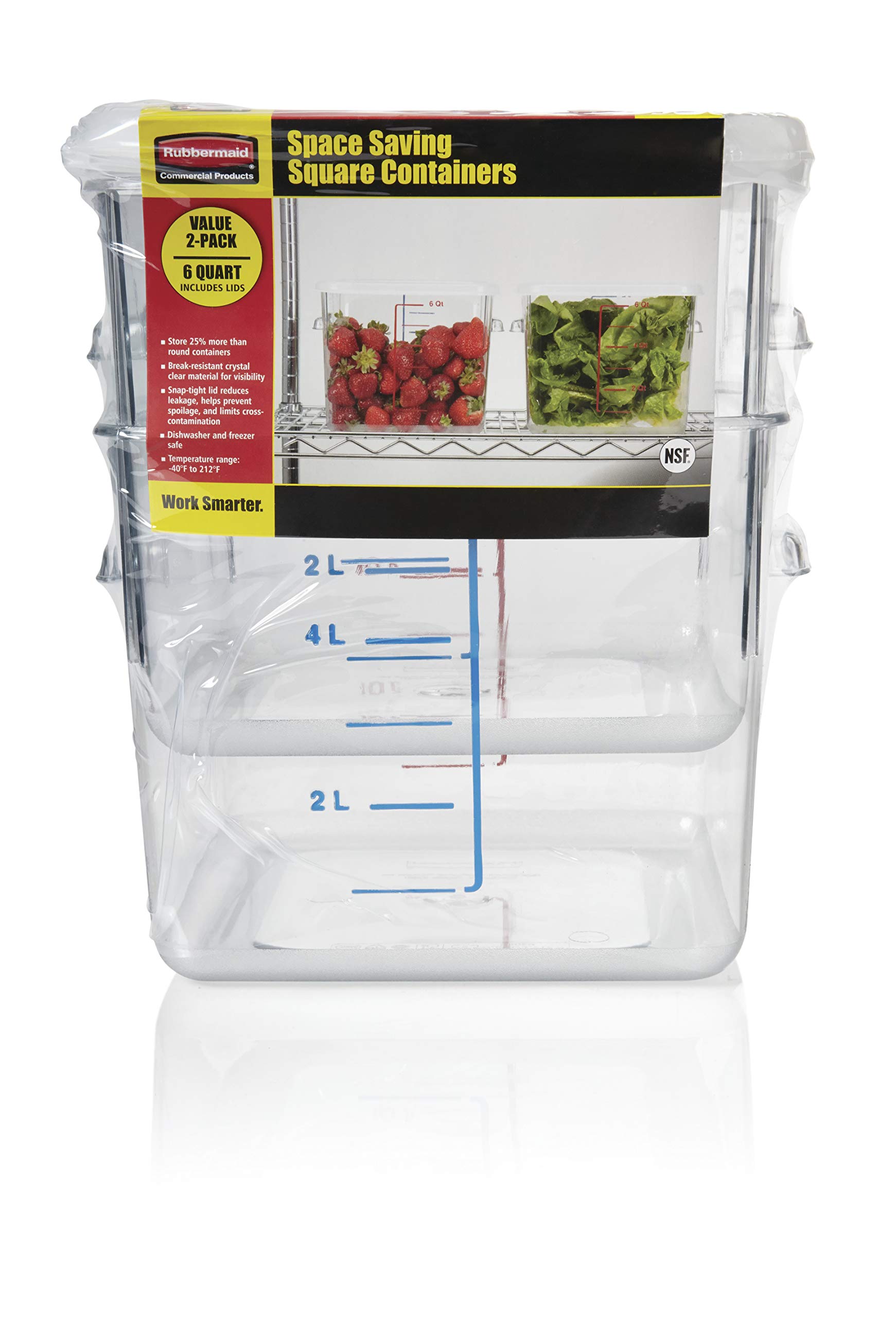 Amazon | ラバーメイド Brilliance 食品保存容器 14-Piece クリア