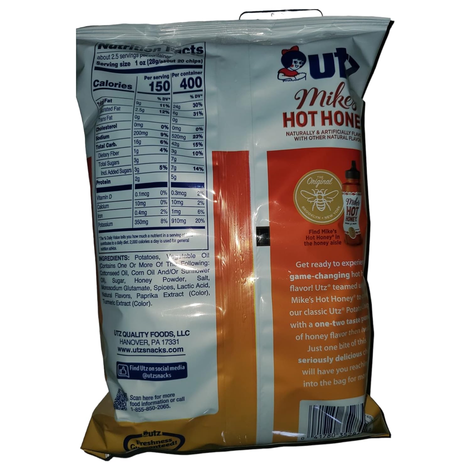 Utz Mike's Hot Honey 2.625oz (4pk)