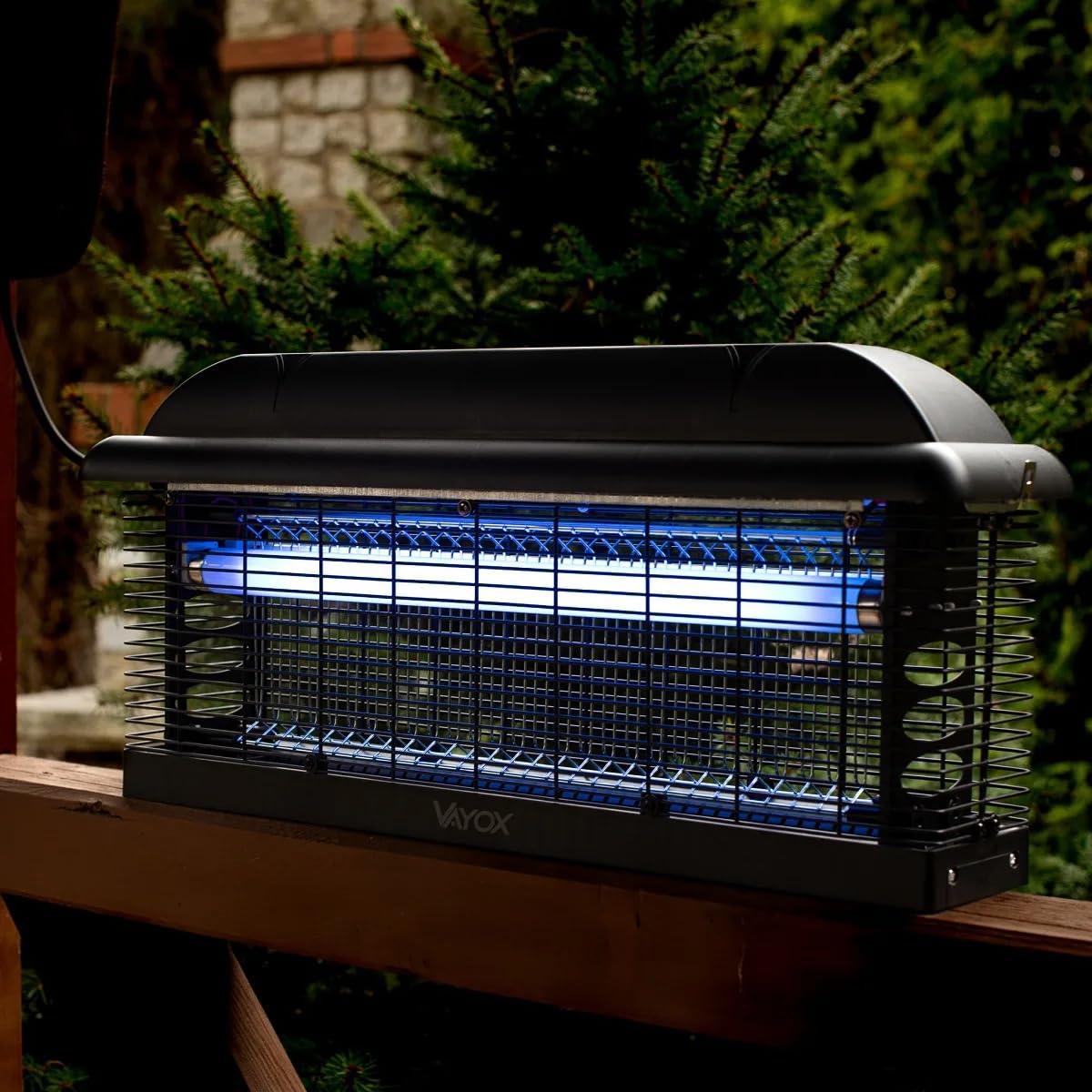 Vayox insektenvernichter elektrisch 30W 2500V Insektenlampe Gegen Mücken | Fliegen, Gnitzen. elektrische fliegenfalle & fliegenfalle als insektenschutz. 180m² Reichweite, 2x15W UV, ohne Chemie