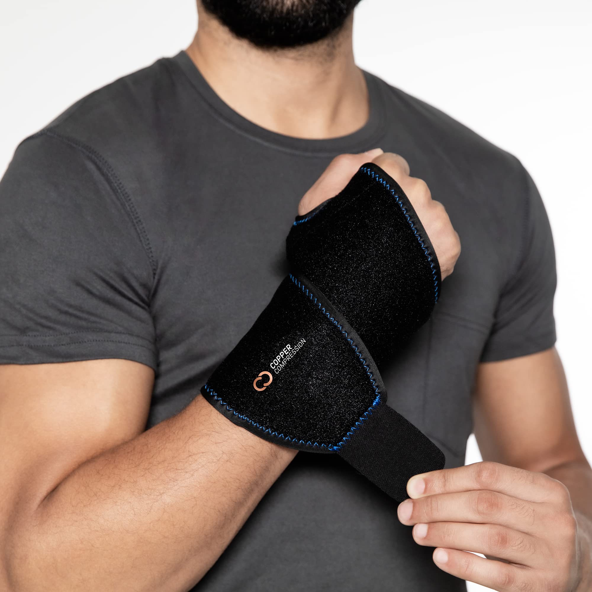 Buy Copper Compression Wrist Ice Pack Wrap. Rapid Hot + Cold Relief
