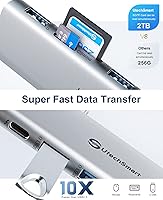 Vista 3 de Adaptador Hub USB C para MacBook - UtechSmart 7 en 2 Accesorios Multipuerto para MacBook Pro/Air con Puerto Thunderbolt 3, 100W PD 4K@30Hz, HDMI 4K