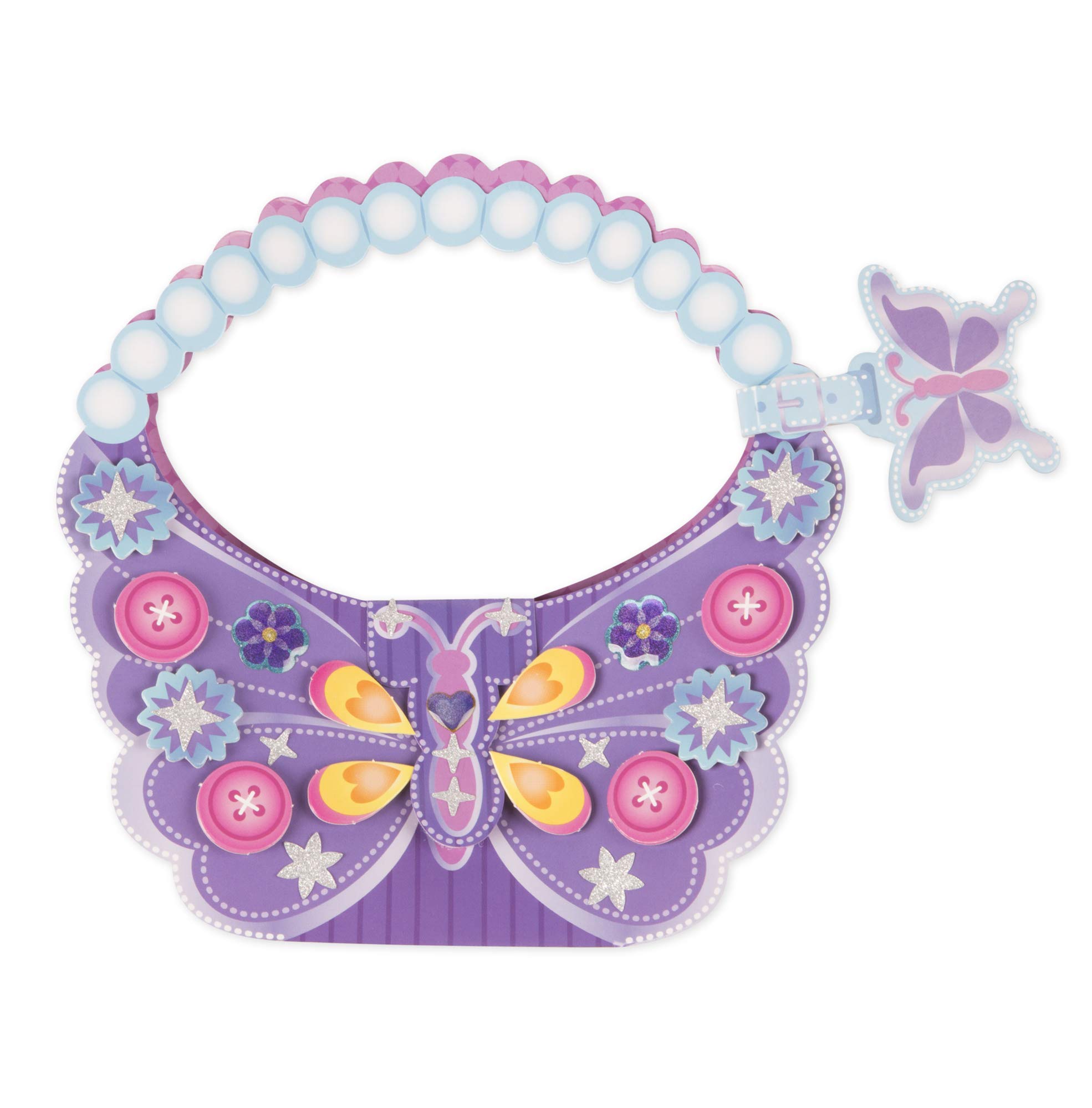Melissa & Doug Created by Me! Princess Collection Paper Craft Kit (2 Wands, 2 Tiaras, 2 Masks, 2 Purses)