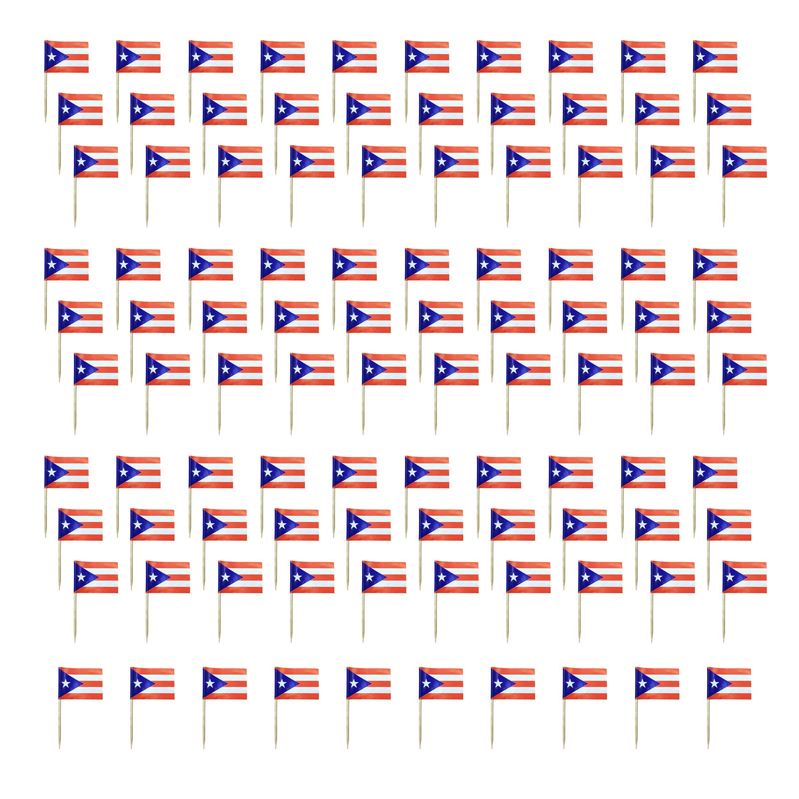 Jazuaiao 100Pcs Colorful International Flag Toothpicks Cake Picks Cupcake Decoration for Sports Event and Football Themed Parties Flag Picks
