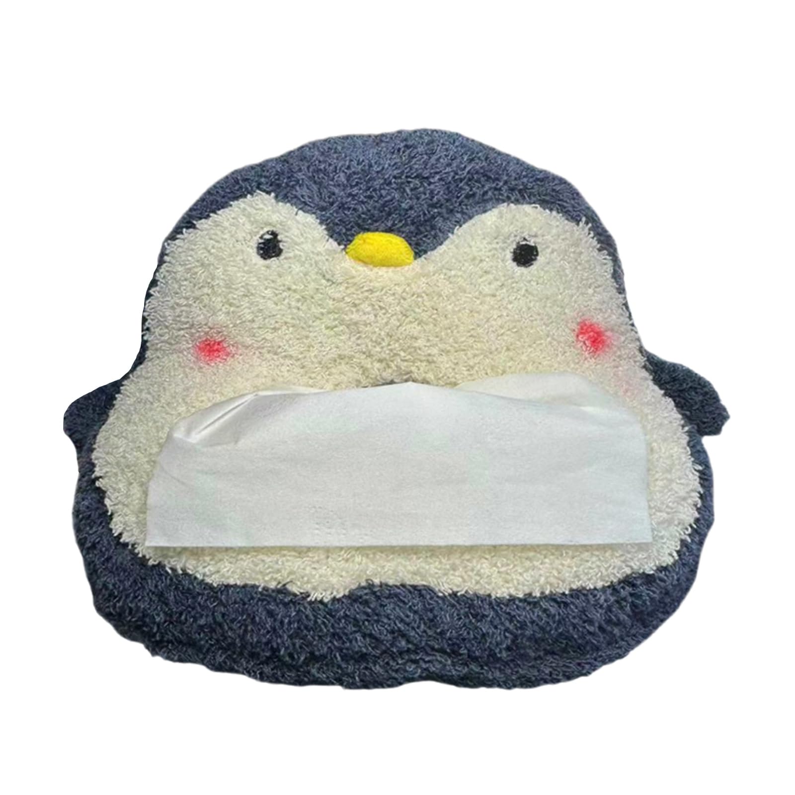 Plush Automotive Tissue Box Organizers with Pockets for Essentials in Vehicle Car Backseat Organizers Plush
