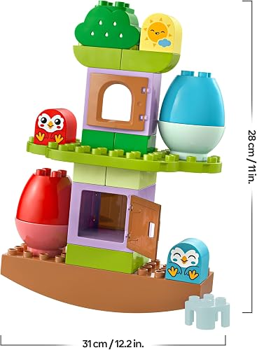 LEGO DUPLO My First Balancing & Stacking Tree - Toddler Learning Toy for 1+ Year Old Girls & Boys - Fine Motor Skills Building Set with 2 Bird Figures - 10440 - 7