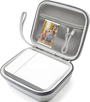 Hard Travel Case for Nelko Photo Printer PP01 / PP02 / PP03 Color Mini Portable Printer,Waterproof and Drop Proof, Portable for Going OutGrey, Case Only