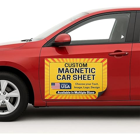 Pack of 2 Custom Car Magnets by DC– Personalized Magnetic Car Signs | Car Door Magnets for Lawn & Garden, Car Magnet Sheets & Customizable Truck Magnet | Multiple Sizes | Made in USA