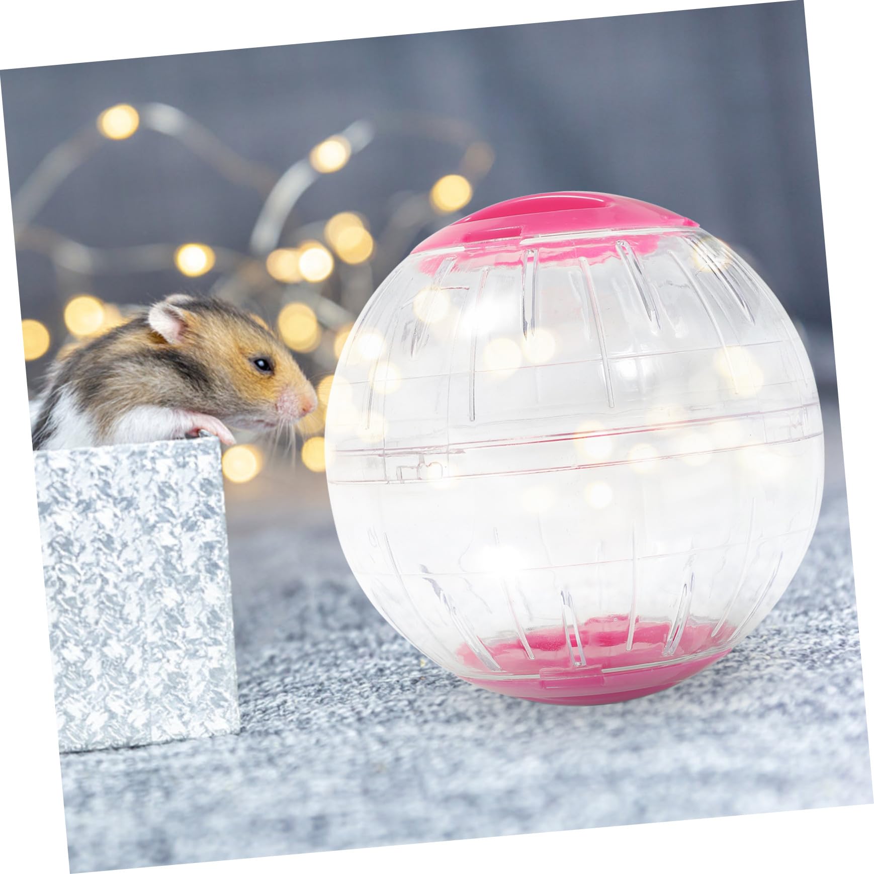 BESPORTBLE Boule de Course pour Hamster Transparente, Lot de 4, Plastique