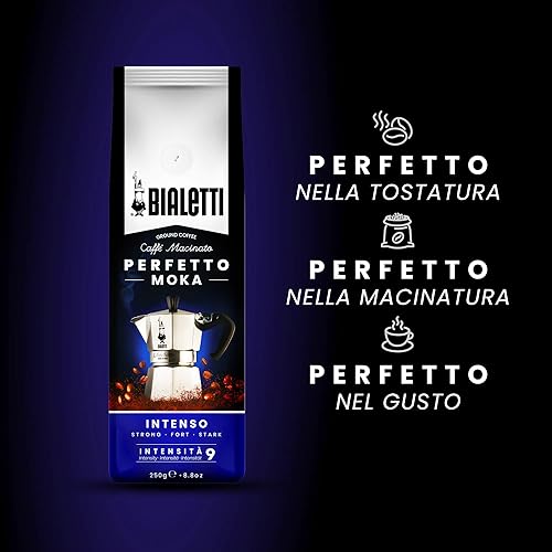 Vista 5 de Bialetti Perfetto Moka Café Moulu Intenso (Fuerte) Tostado Oscuro 8.82 oz