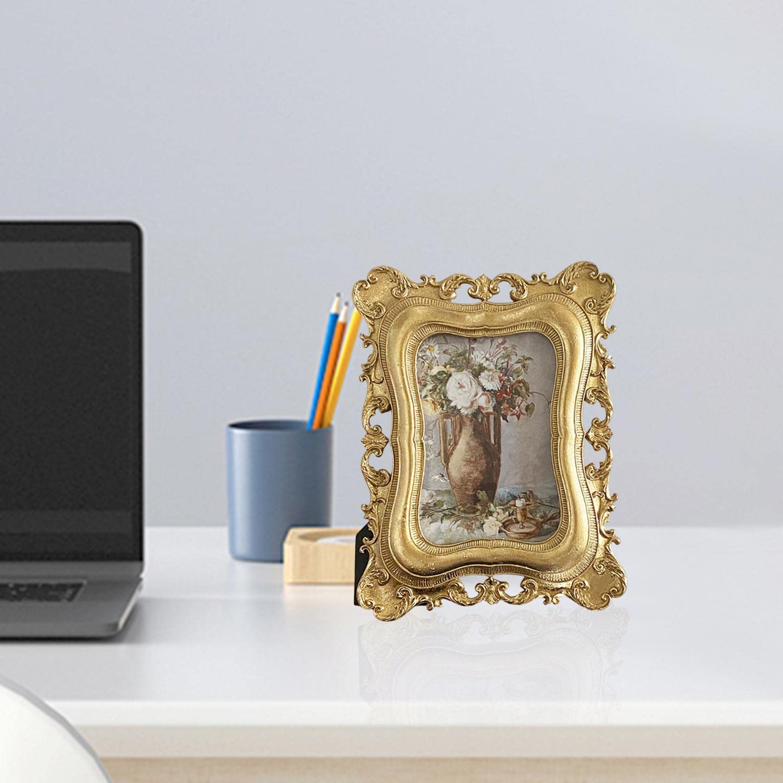 Amazon.co.jp: ヴィンテージ額縁、写真表示用の高級アンティークフォト