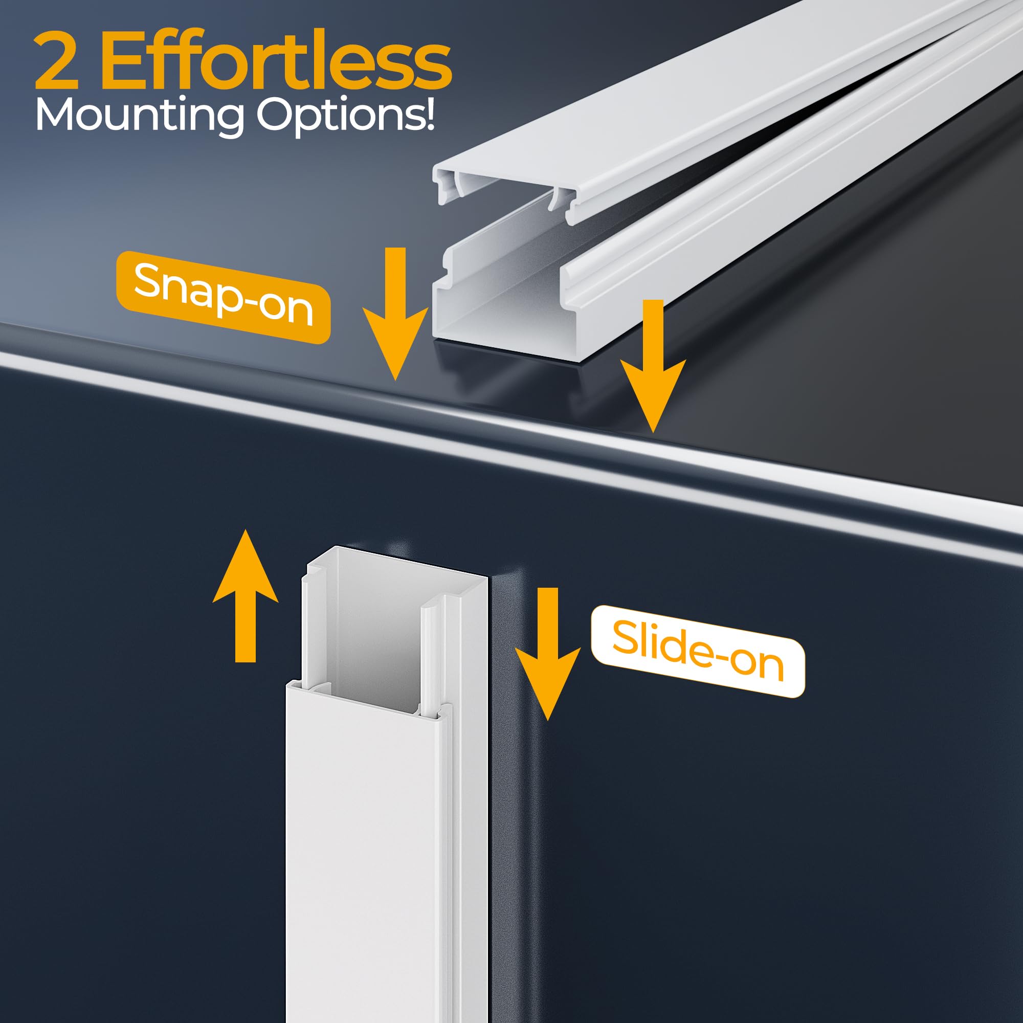 Cache-câble mural pour télévision de 720,1 cm – Cache-câble pour 2 à 4 fils sur le mur, cache câble de qualité supérieure pour cordons sur le mur, installation facile pour TV sur le mur, cache-câble