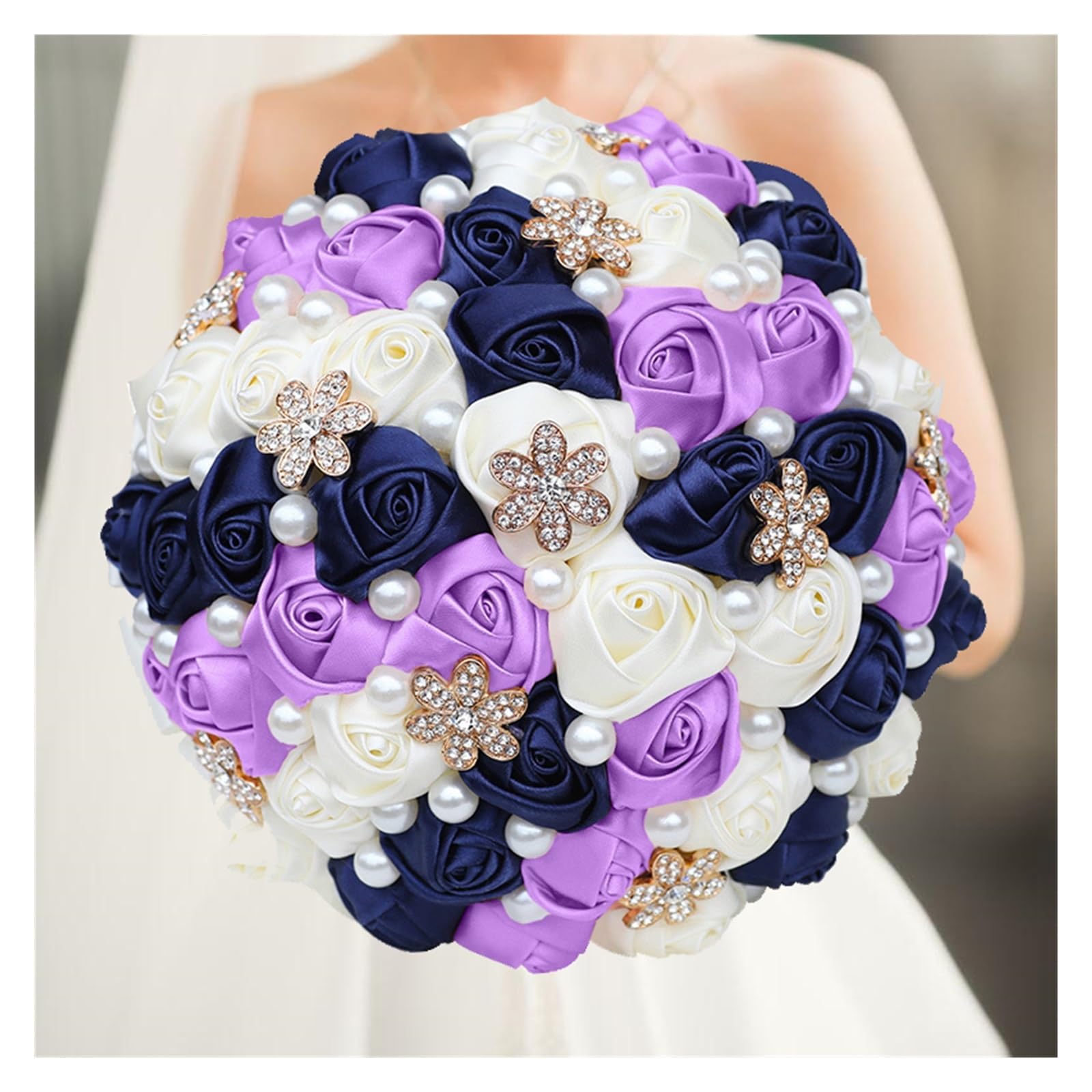 Bouquet da sposa blu Sposa damigella d'onore Fiore da sposa  15