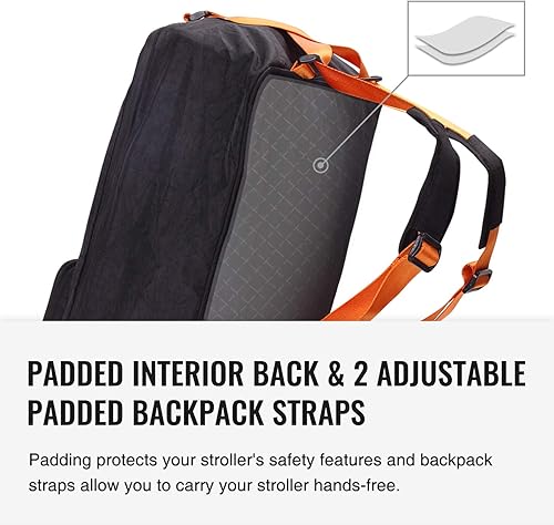 Miniatura 4 de Minne Baby Bolsa de viaje para cochecito, compatible con el cochecito Gb Pockit, bolsa de viaje ligera para cochecito