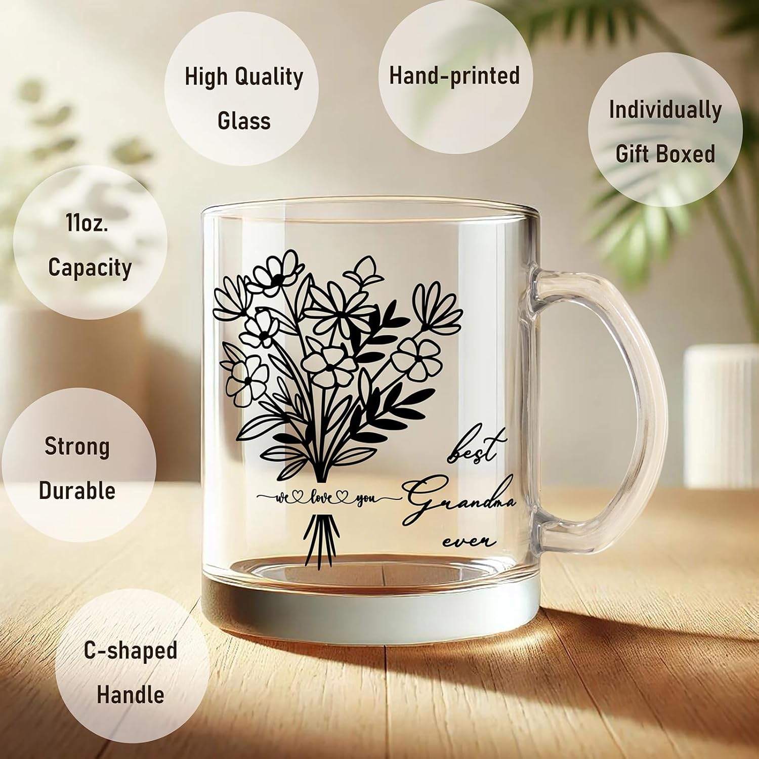 Breezy Valley Grandparent Gifts, Birthday Gifts for Grandma Grandpa from Grandkids - Best Ever Grandparents Gift Ideas, Grandma Grandpa Mugs Socks Set - Image 4