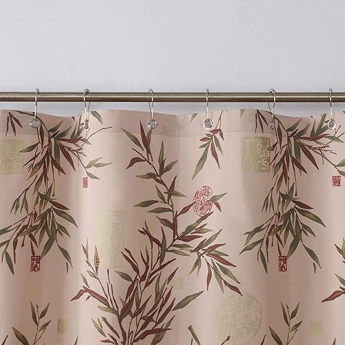 Miniatura 5 de Cortinas de ducha de poliéster beige con diseño de elefante y estampado de galletas de animales, para baño, decorativas, impermeables, encantadoras