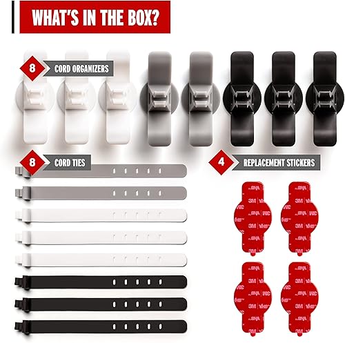 Miniatura 2 de Organizador de cables para electrodomésticos de cocina con bridas de silicona  Enrollador de cable para electrodomésticos de cocina con fuerte