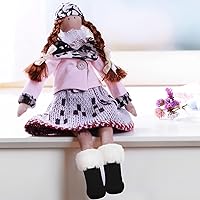 Vista 2 de Bencailor 3 pares de botas y zapatos de invierno de 18 pulgadas para muñecas de Navidad, botas con temática americana, patines para disfrazarse