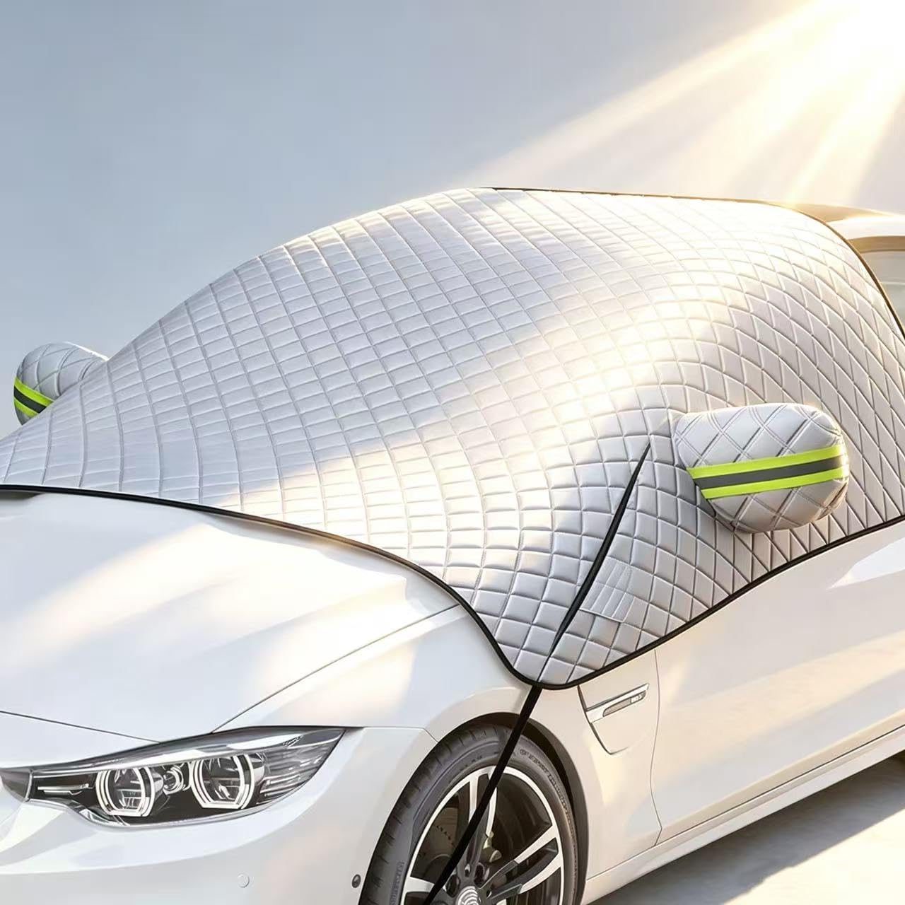ONEMAJI Car Sun Shade Windshield Cover for Volkswagen iD.3, (E11, E12) 11/2019-Heute, Car Windshield Windscreen Cover All-Season Protection Against Ice, Snow, UV Rays