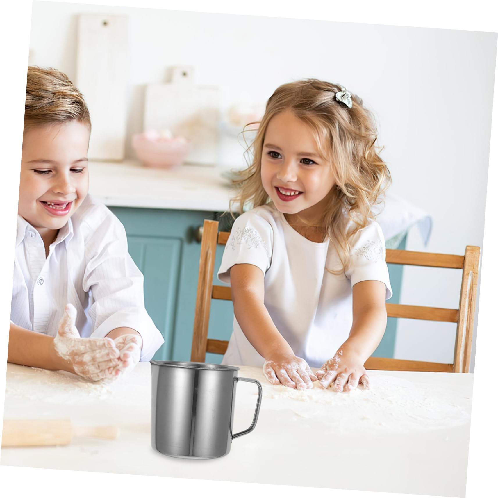 Lot De 2 Tasses À Mesurer Robustes En Acier Inoxydable Pour Liquides Pour La Pâtisserie Les Laboratoires