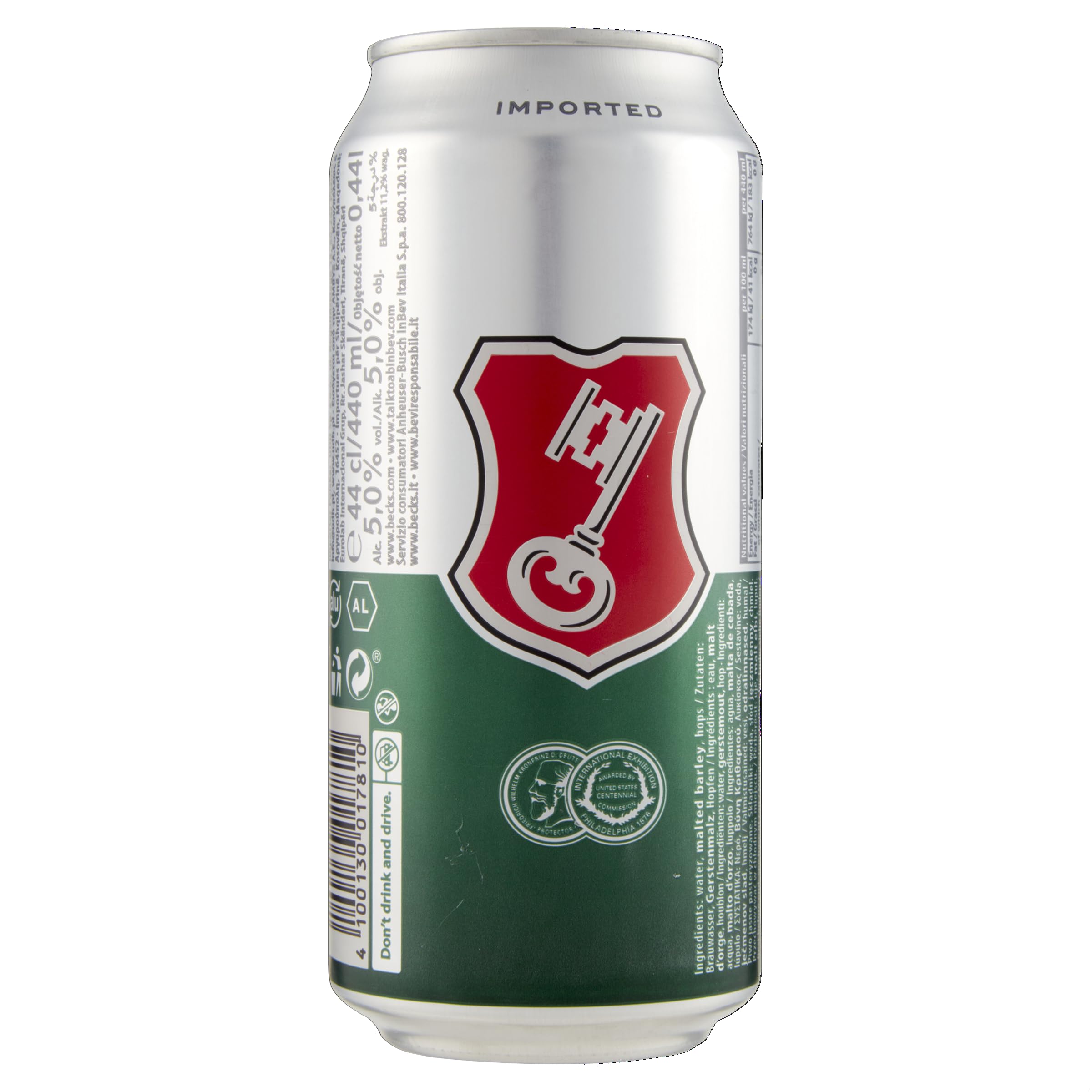 Beck's Pils Birra Lattina, Cassa, Pacco da 24 x 44 cl