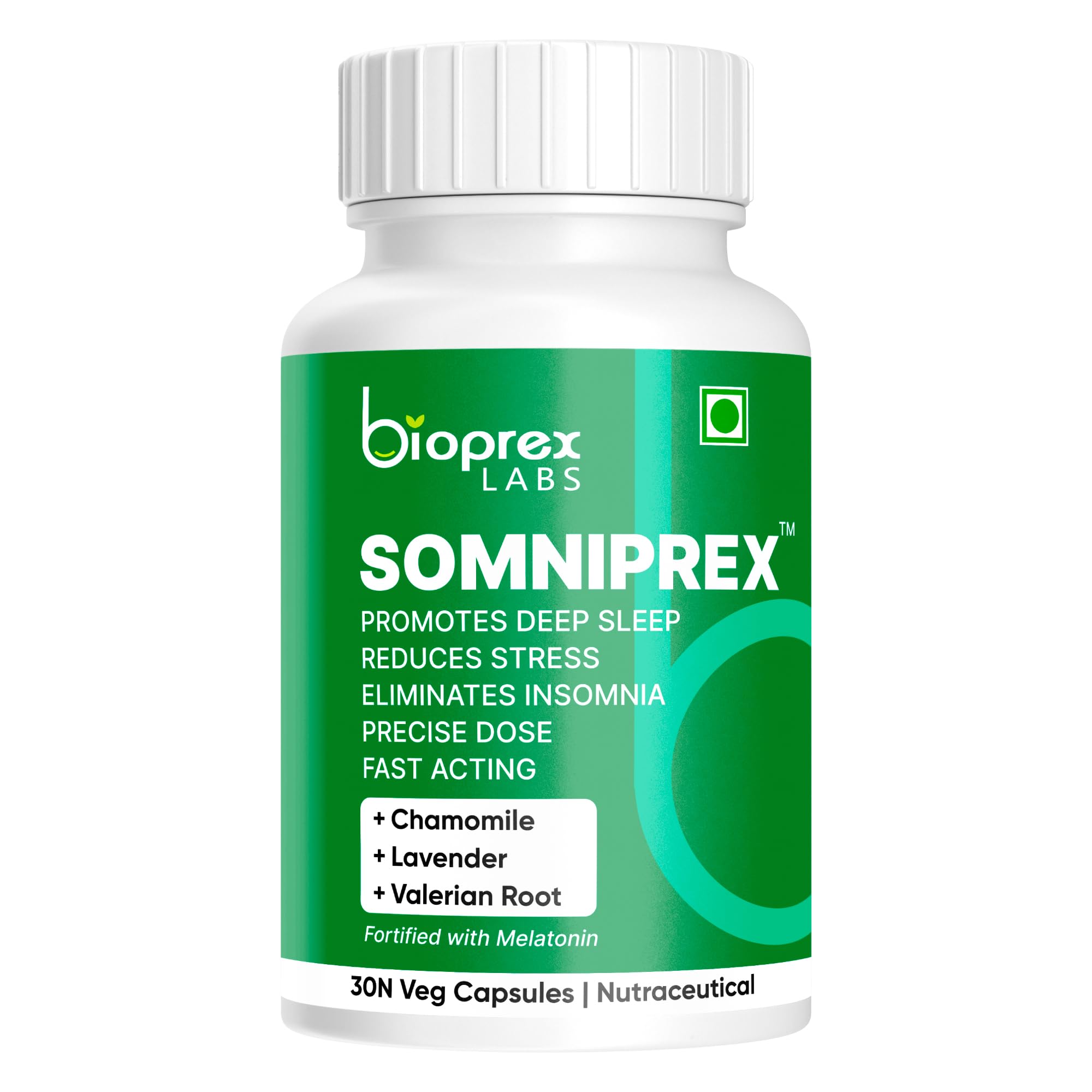 Somniprex Sleep Supplements | Sleeping I Adaptogens for Deep Sleep, Morning Energy | Non-Habit Forming | Deep, Relaxing, Undisturbed Sleep with Melatonin, Valerian Root, Chamomile, Lavender, Magnesium | Improves Mood | 30 Veg Capsules-image-46